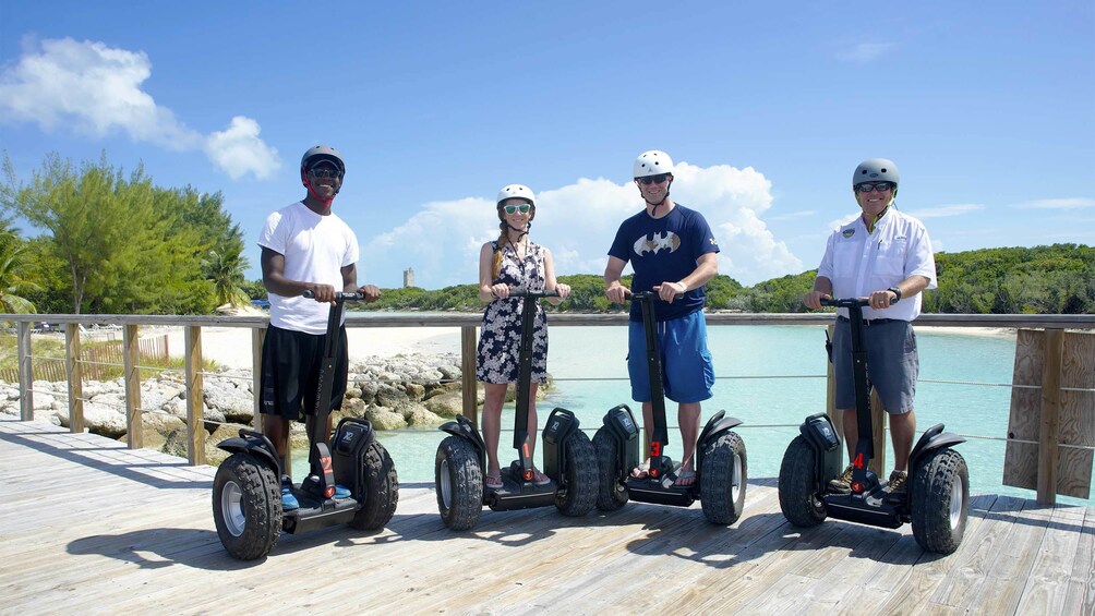 Show item 2 of 5. Group on a segway tour of Grand Bahamas, Out Islands