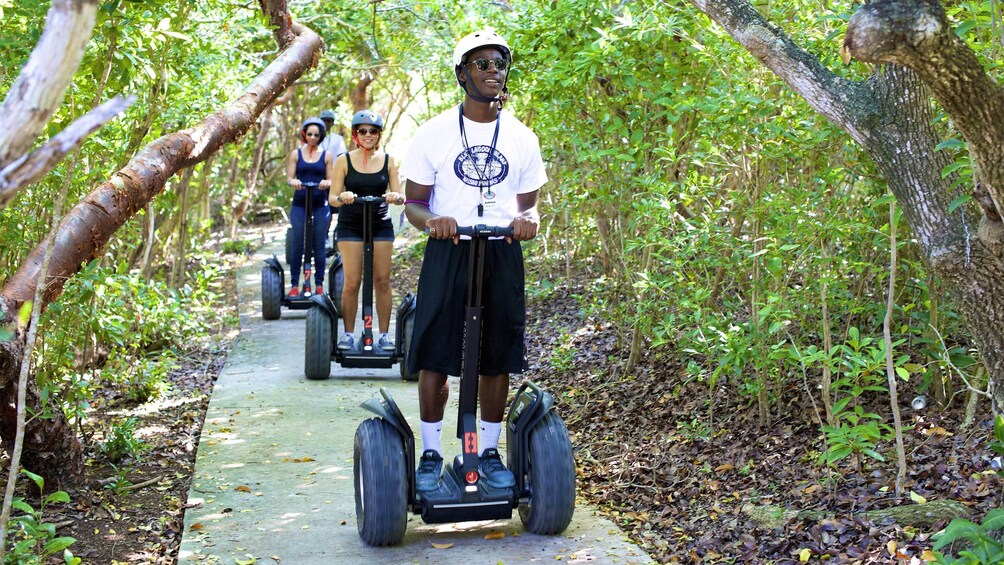 Show item 1 of 5. Group on the segway tour of the Grand Bahamas, Out Islands