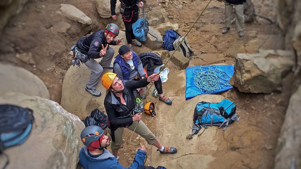 Show item 5 of 5. Rock climbers in Ontario