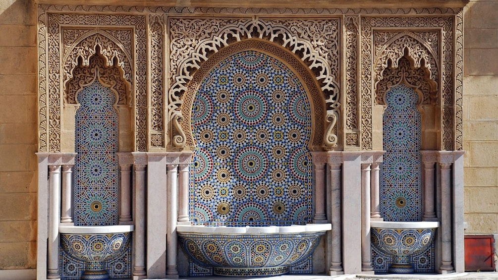 Tiled mosaic in Rabat