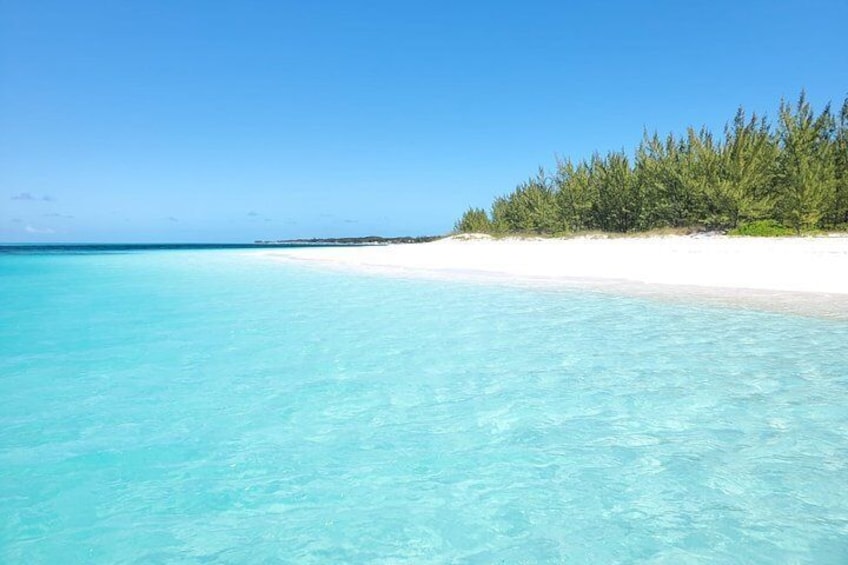 Beautiful beaches at Rose Island (only 25 minutes away from Nassau harbor).