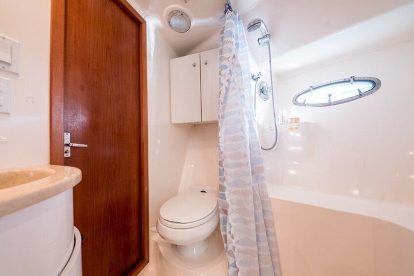 On board bathroom.