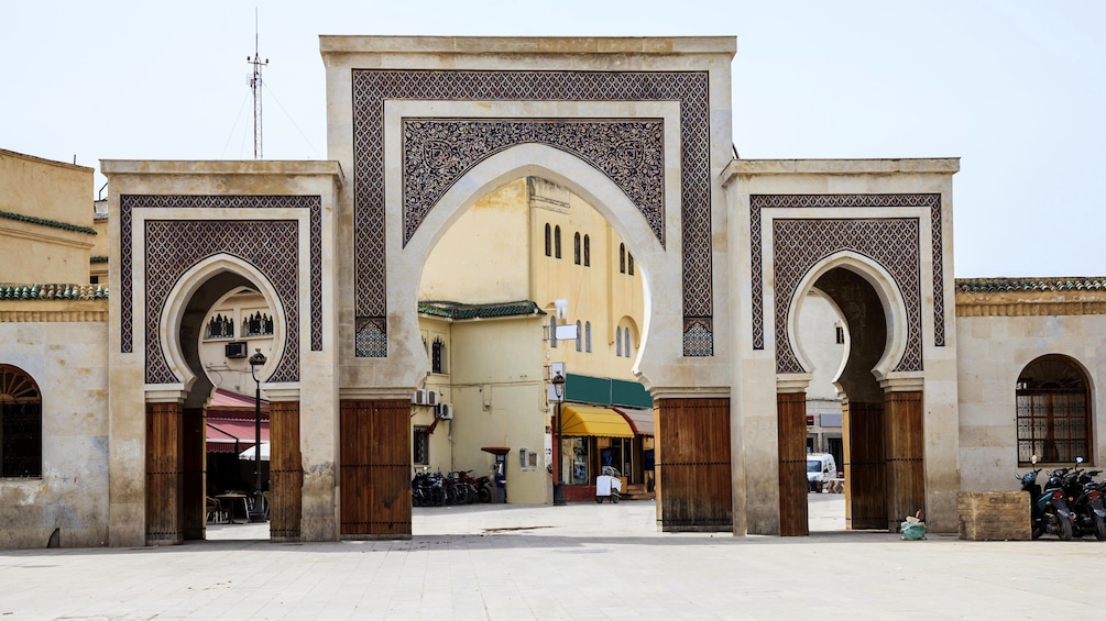 Gate at ancient Medina in Fez