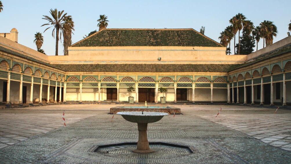 Courtyard view of Palais de la Bahia.