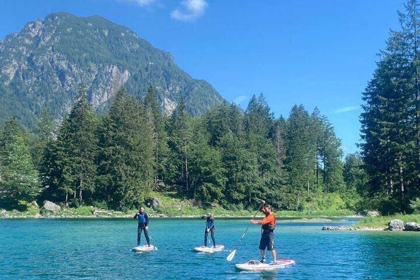 Stand Up Paddle tour on Lake Predil, Bovec SUP