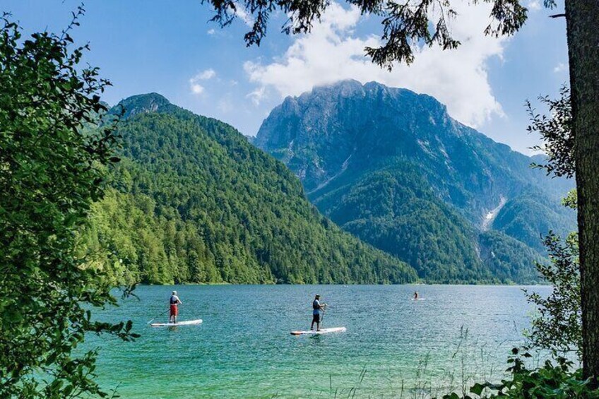 Stand Up Paddle tour on Lake Predil, Bovec SUP