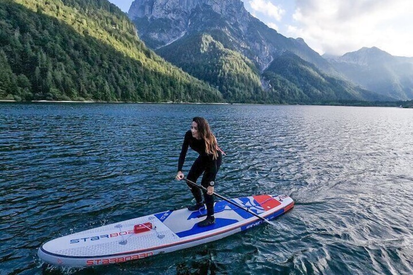 Paddleboarding tour on Lake Predil, Bovec SUP