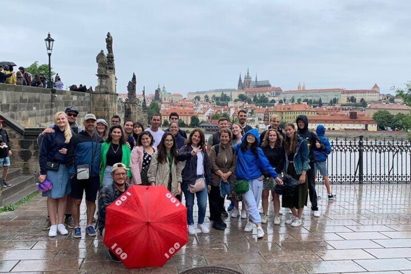 Our amazing group at Charles Bridge