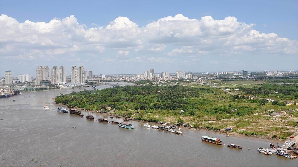 Panoramic day view of Vietnam 