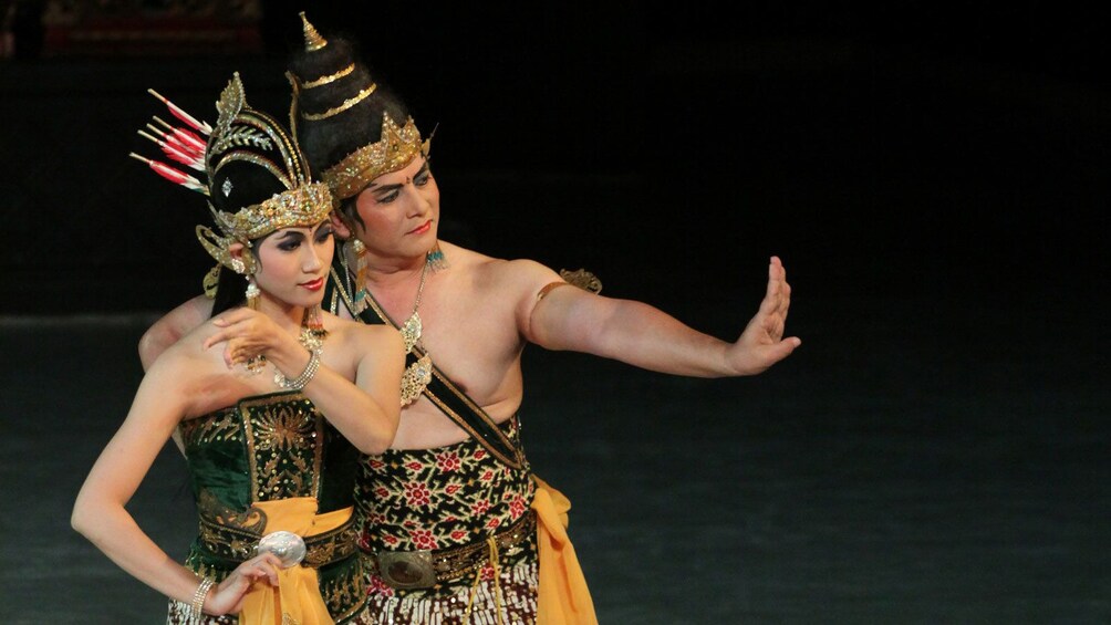 performers on stage in Indonesia