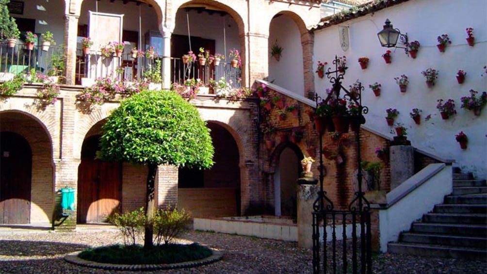 Small courtyard between buildings in Cordoba