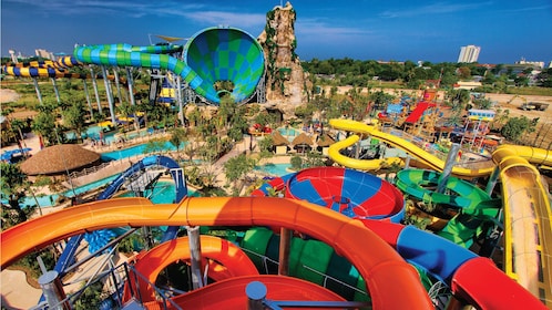 Aerial view of Vana Nava Water Jungle in Hua Hin
