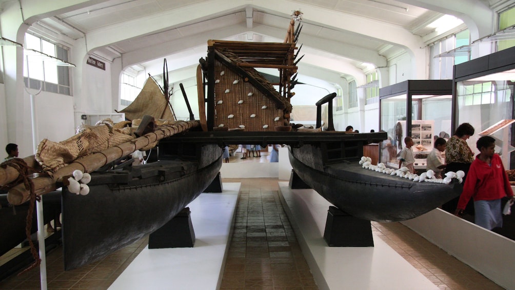 boat in museum