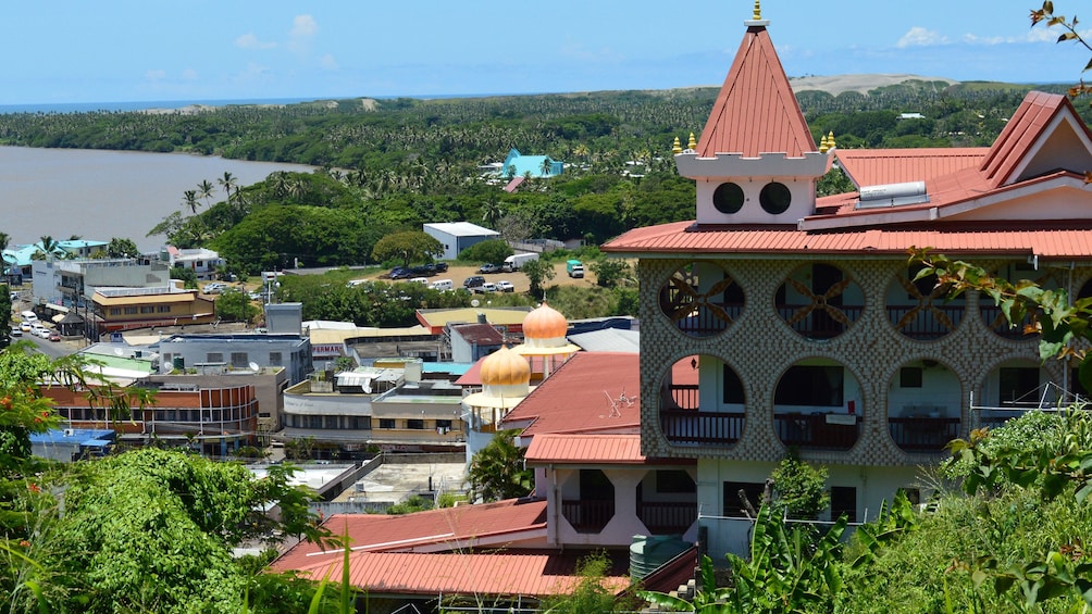 Town on the coast in Fiji