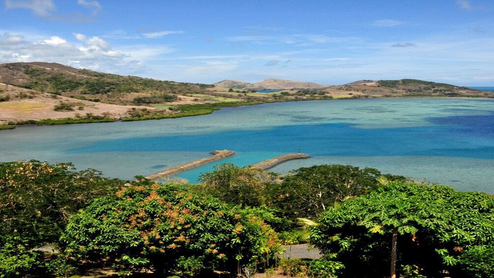 Panoramic view of the coast of Fiji