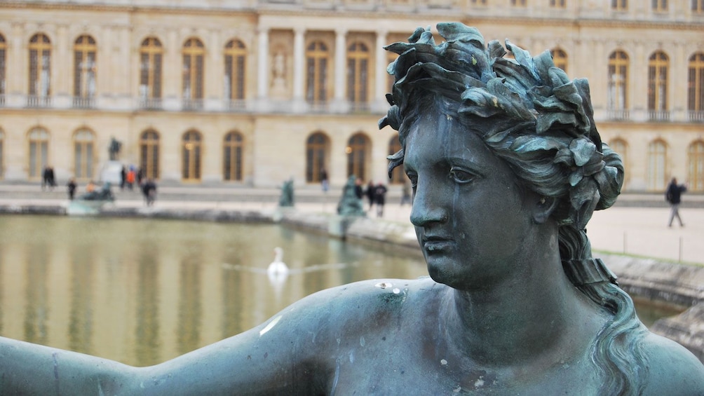 fountain sculpture outside the Versailles Palace in France
