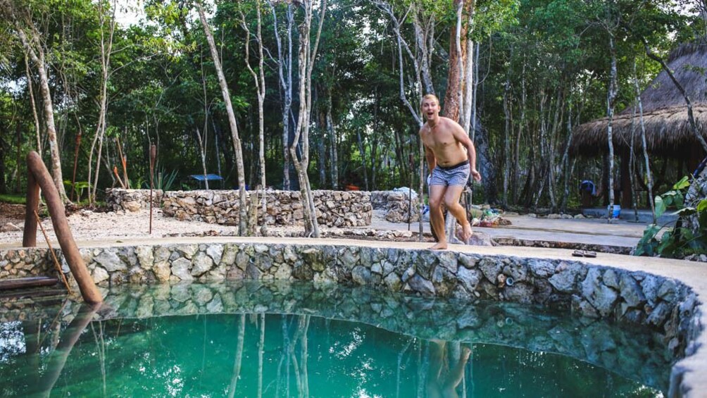 Show item 2 of 5. View of natural swimming pool.