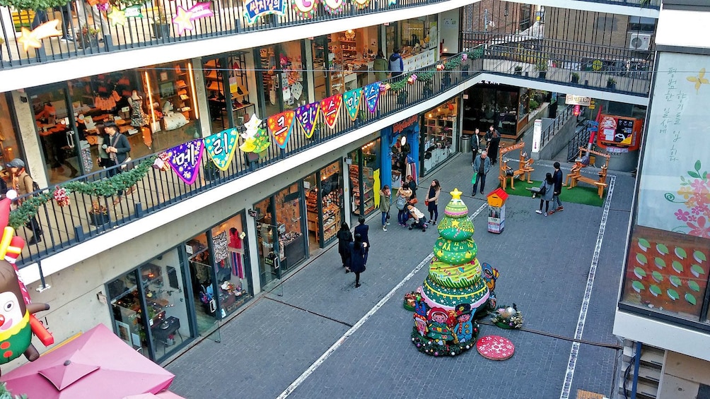 small retail plaza in Korea