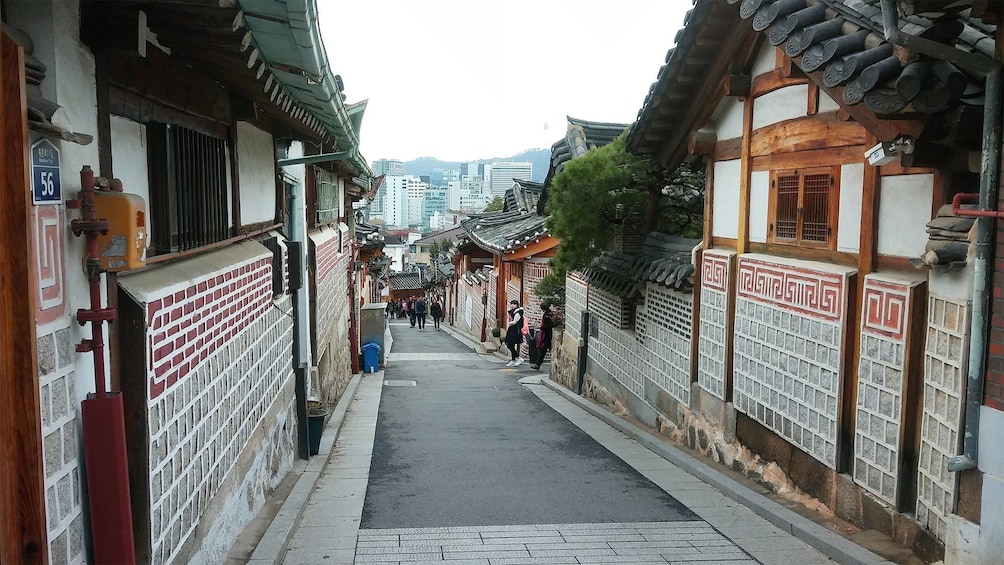 Bukchon Hanok Village & Bukaksan Fortress in Seoul, South Korea