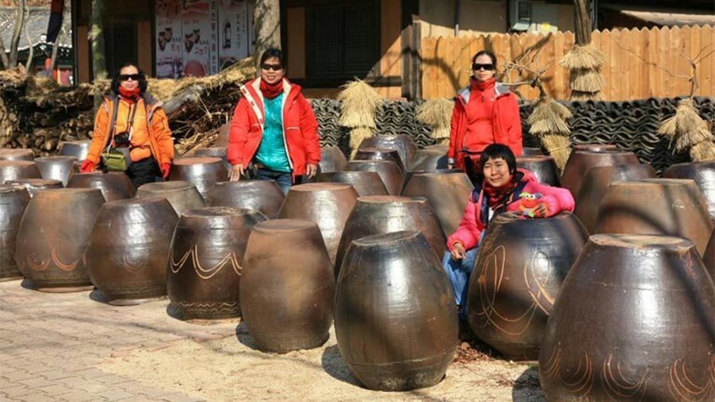 Villagers in Seoul, South Korea 