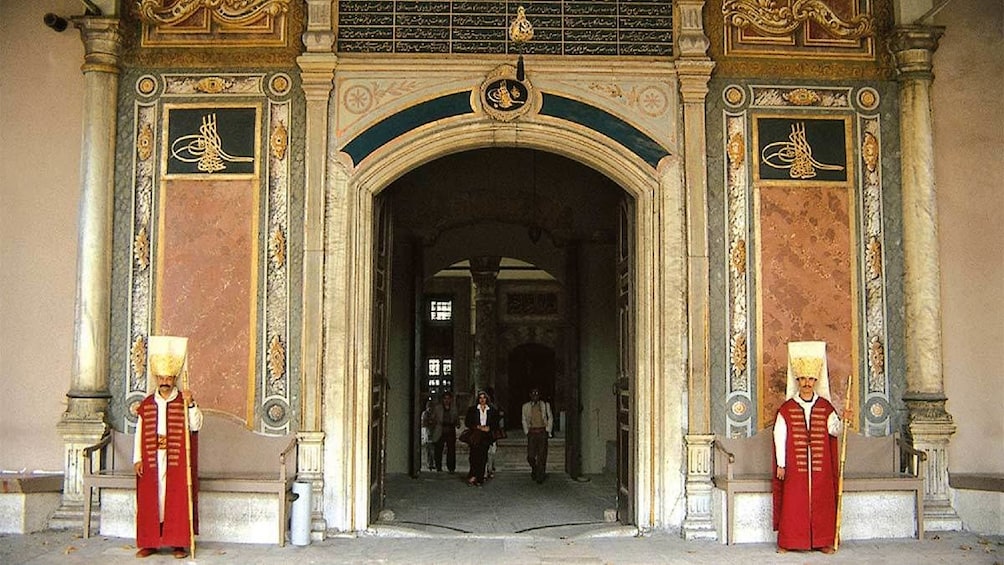 Entrance to a Ottoman relic site in Istanbul 