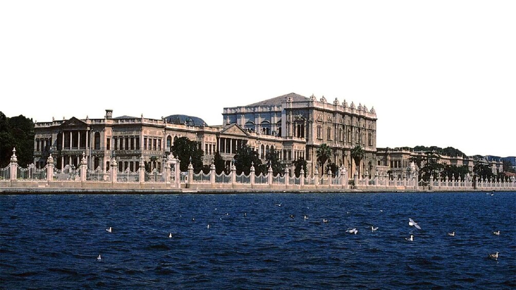 Panoramic view of the Dolmabahçe Palace in Instanbul 