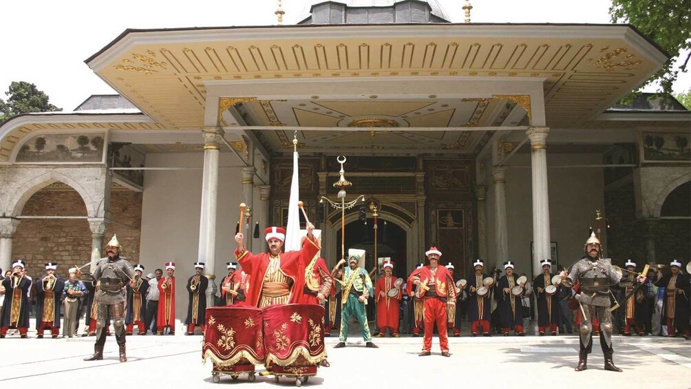 Ceremony in front of the Topkapı Palace in Istanbul 