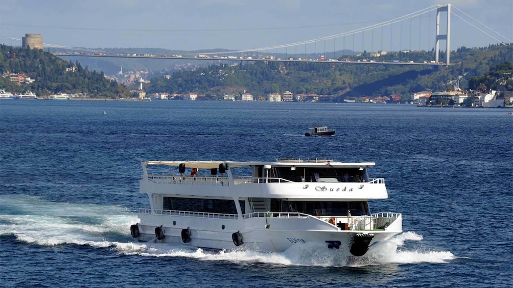 Scenic boat cruise in Istanbul