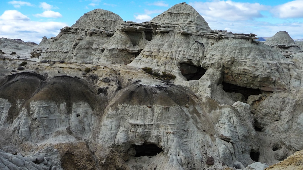 Close up of rock formations.