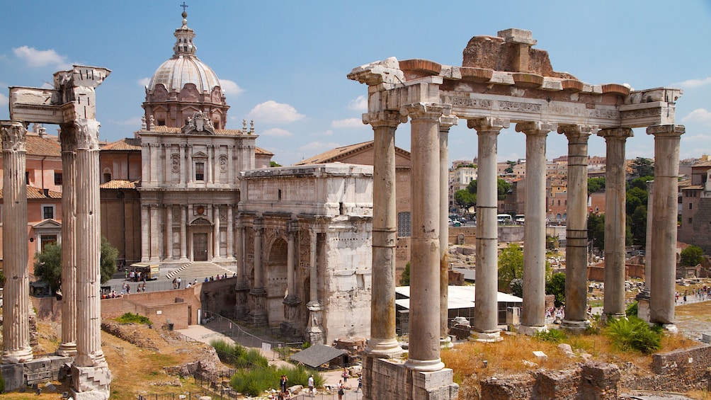 Ruins of the Roman Forum in Rome