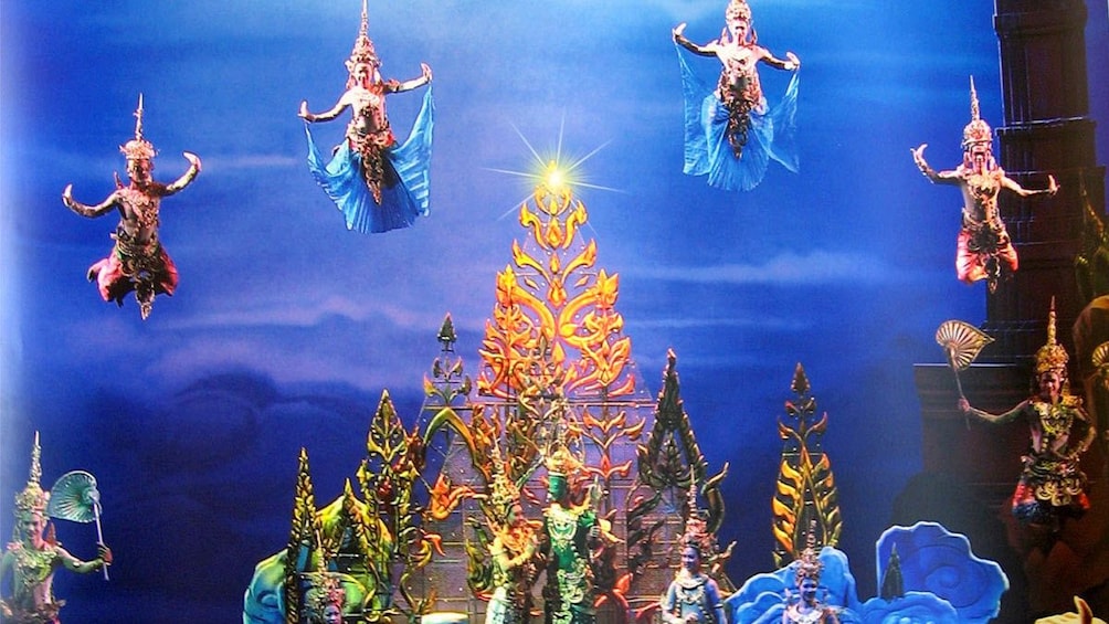 Lataa valokuva 3 kautta 4. Close up of the stage at the Siam Niramit Show Bangkok