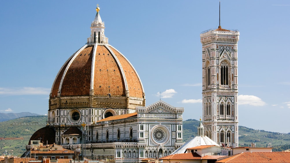 Aerial view of Florence Cathedral.