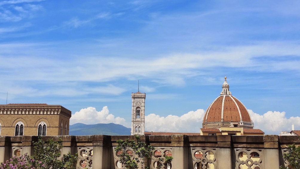 View of peak of Florence Cathedral.