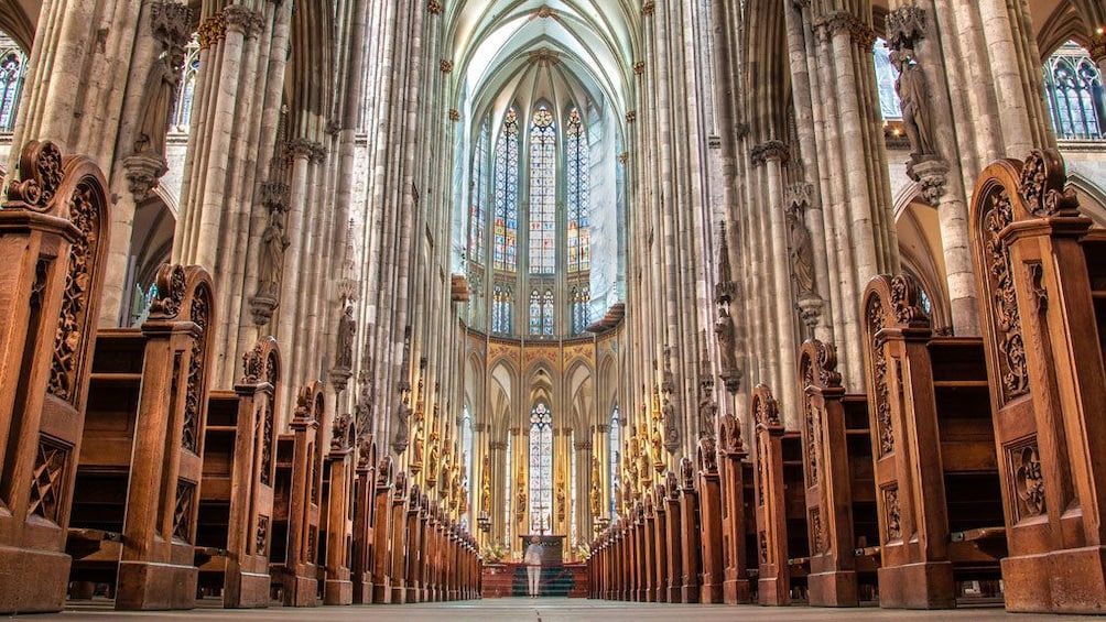 Interior of a cathedral in Cologne