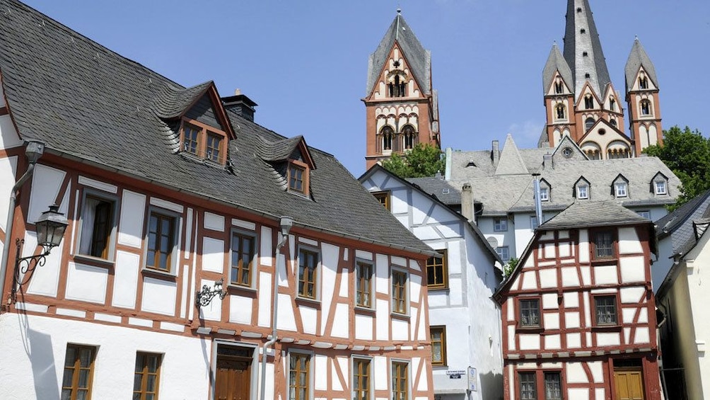 Town of Limburg with castle in the background