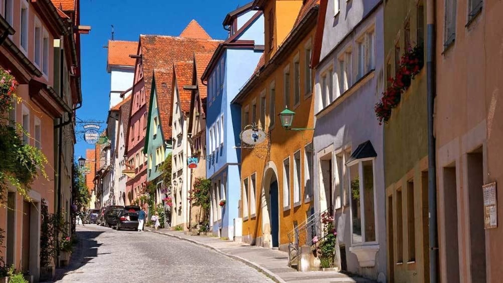 colorful buildings along the street in Germany