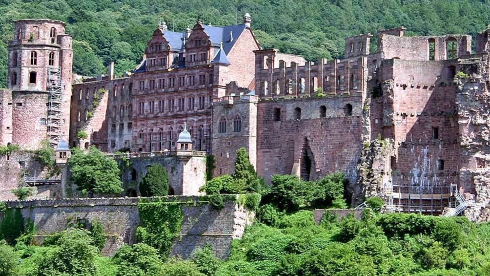 old castle walls in Germany