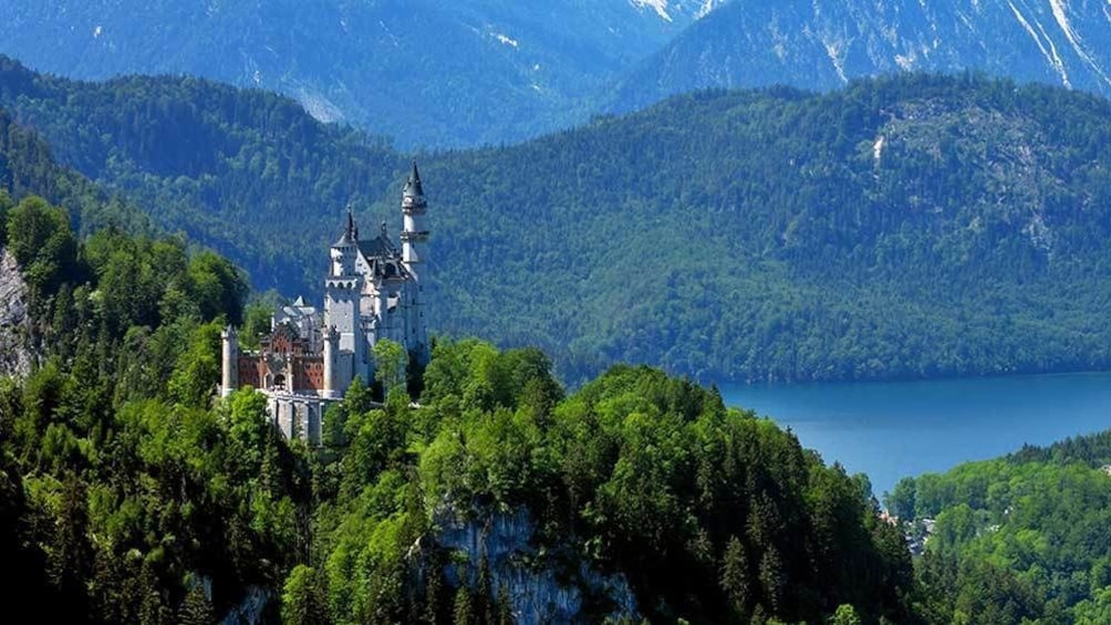 Show item 3 of 5. castle along the lake in Germany