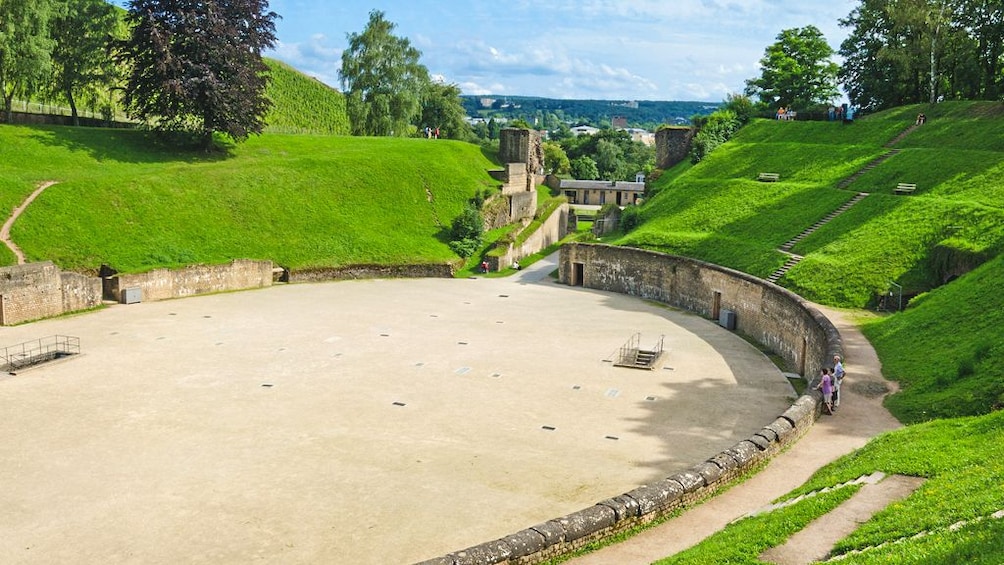 Garden view of city area.