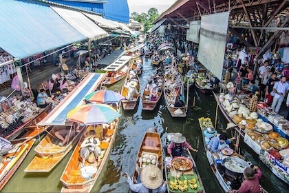 Famous Floating Market Damnoen Saduak Day Tour with Private Guide from Hua ...