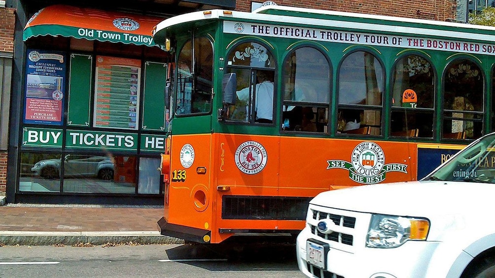 Show item 5 of 10. taking the trolley in Boston