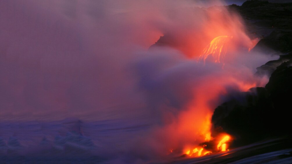 erupting volcano in Hawaii