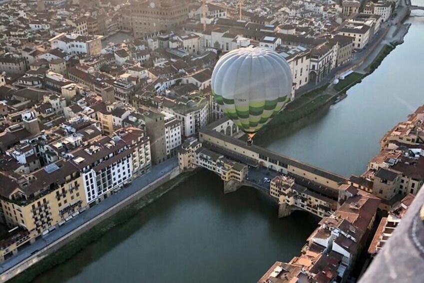 Hot air balloon tour over Florence