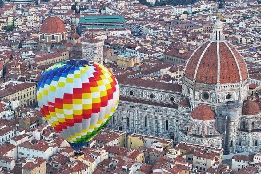 Hot air balloon tour over Florence