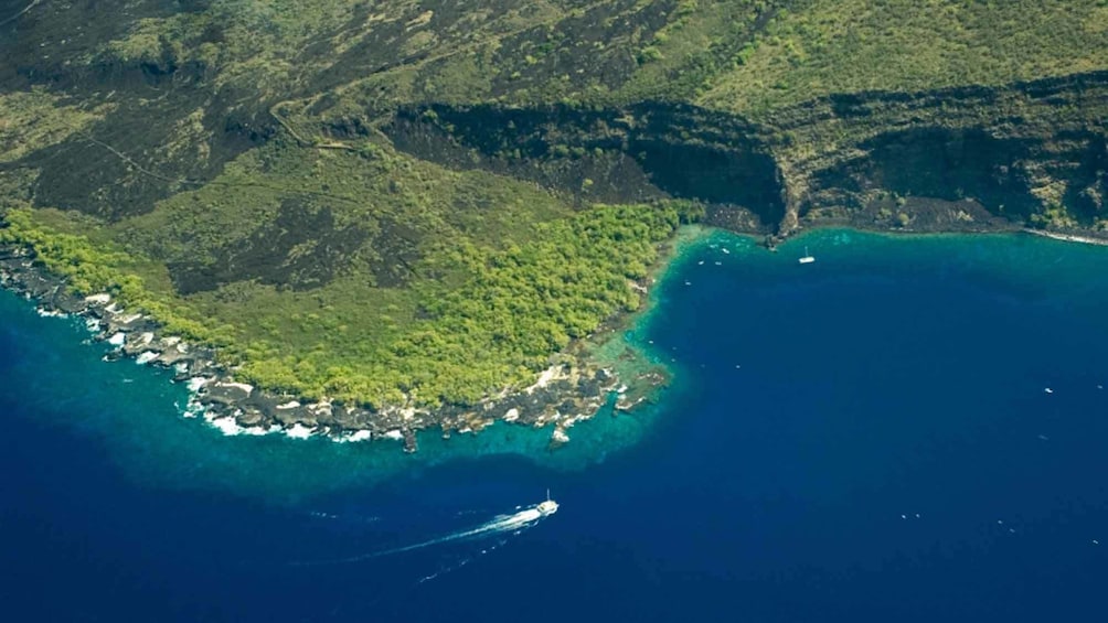 aerial view of coast line in hawaii