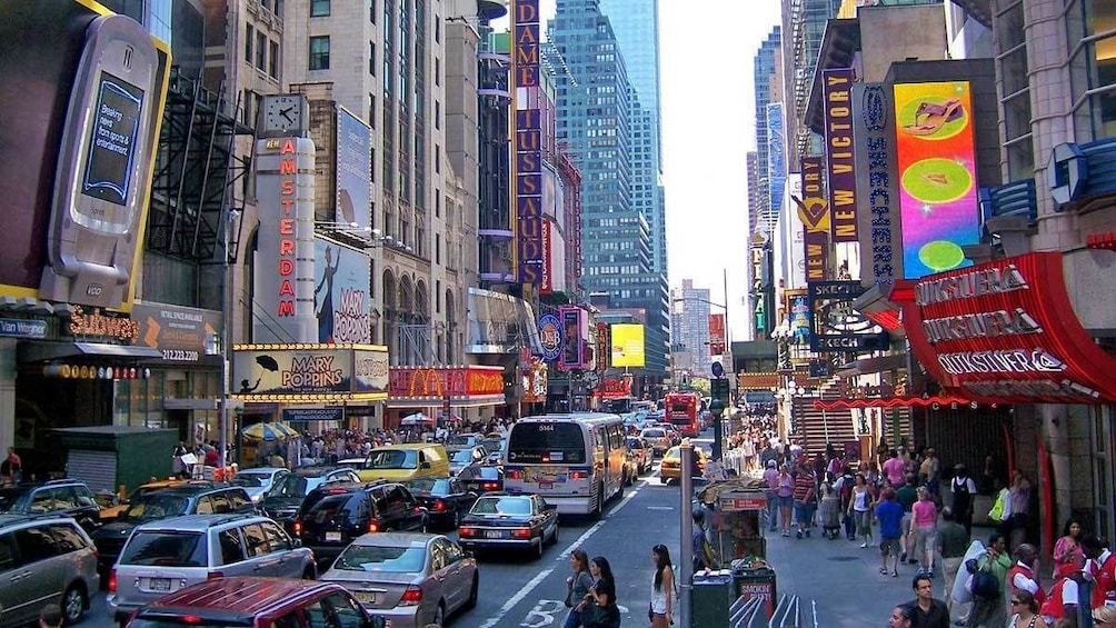 busy streets in New York