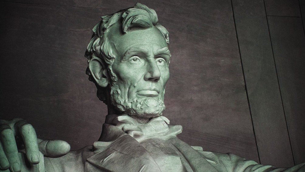Close up of Abraham Lincoln.