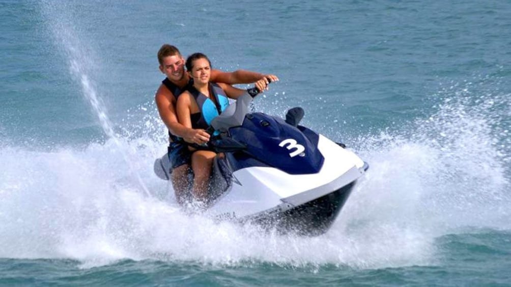 H2O Sports jet skis are available to rent in Hanauma Bay, Oahu