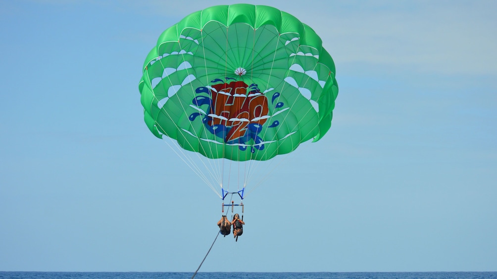 H2O Parasailing in Maunalua Bay is fun and safe as the waters are calm and the staff are experts