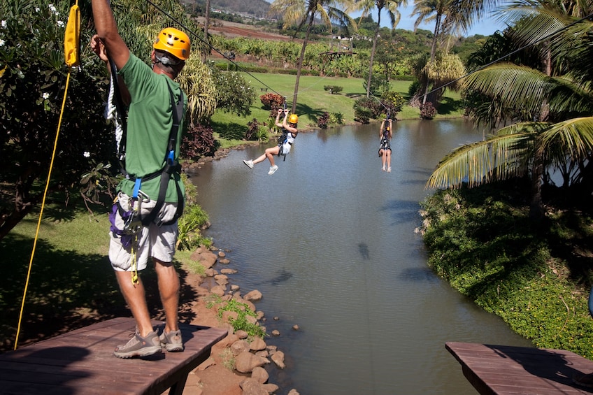 Zipline at Maui Tropical Plantation